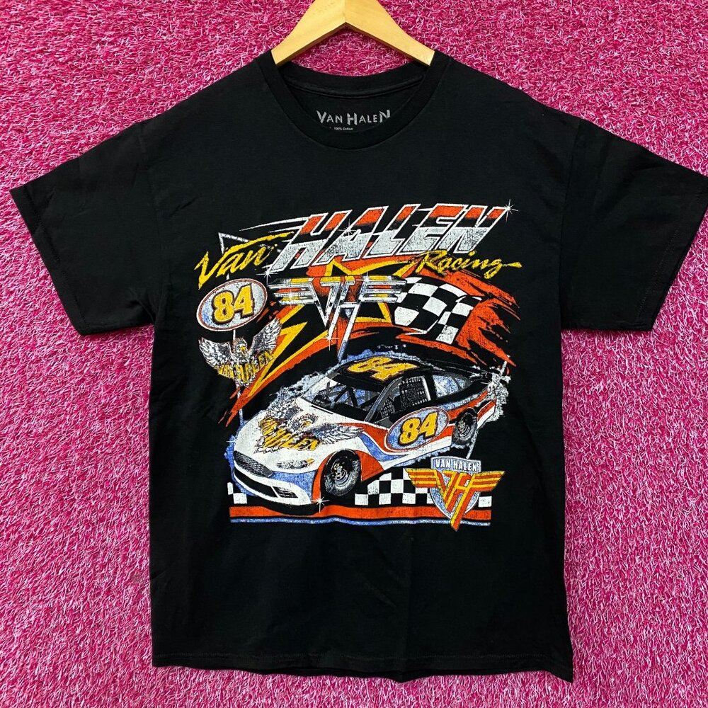 Van Halen Nascar Racing Car Graphic Design T-Shirt Medium